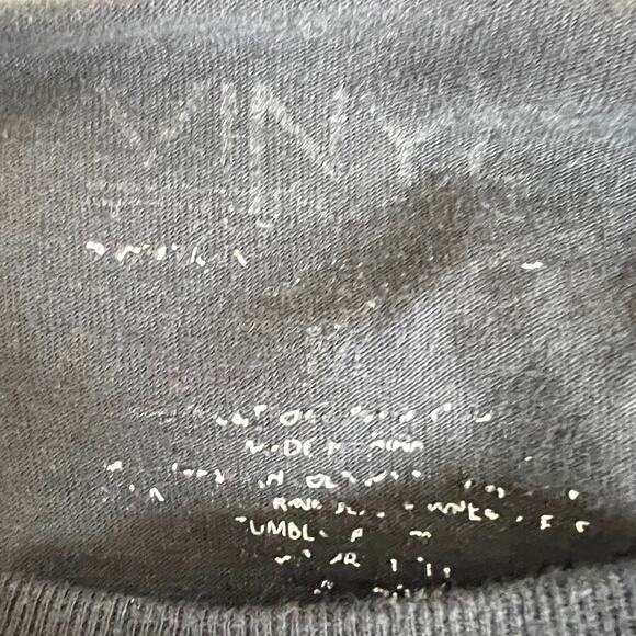 KISS Band T-Shirt Womens M Black Concert Graphic Studded Logo Vinyl Icons Tee - Picture 5 of 5